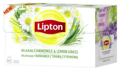 LIPTON Taimetee kummeli ja sidrunheinaga 20pcs