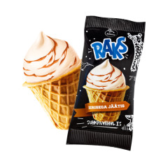 RAKS RAKS Ice cream with toffee filling in waffle cup 140ml/73g 0,073kg