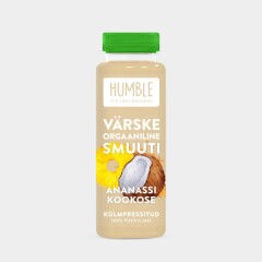 HUMBLE Värske orgaaniline smuuti Ananassi Kookose 300ml