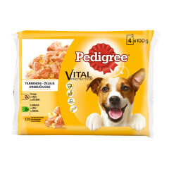 PEDIGREE suņu maltītes ar vistu un ar jēra un aknu maisījums 400g