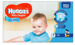 HUGGIES Alb.hugjggies Ultra Comfort boy mp s4 8-14kg 66pcs