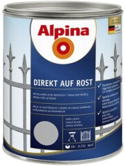 ALPINA Metalo dažai ALPINA DIREKT AUF ROST RAL3005, vyno sp., 750 ml 0,75l