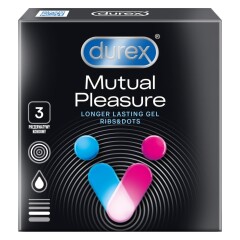 DUREX DUREX prezervatīvi Mutual Pleasure N3 3pcs