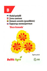 BALTIC AGRO Marigold 'Disco Granada' 80 seeds 1pcs