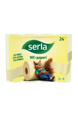 SERLA Tualettpaber, 3-kihiline 24pcs