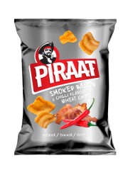 PIRAAT Smoky bacon and chilli flavoured wheat snacks 40g