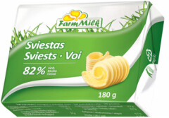 FARM MILK Sviestas farm milk, 82% rieb. 180g