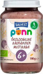 PÕNN Ökoloogiline Kaerapuder mustikaga (6 kuud) 190g