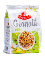 HERKULESS Granola HERKULESS su įvairiais vaisiais 0,35kg