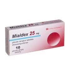 MIALDEX Mialdex 25mg plėvele dengtos tabletės N10 (Normon S.A.) 10pcs