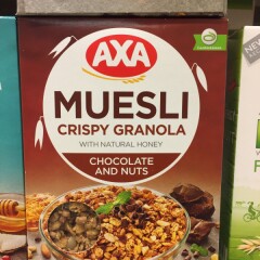 AXA Krõbe müsli šokolaadi ja pähkli 375g