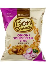 BON CHANCE Bread chips with a mixture of sour cream and onion seasonings 120g