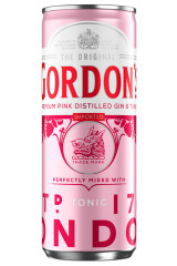 GORDON'S Alk. kokteilis GORDON'S PREMIUM PINK GIN & TONIC, 6,4 % 250ml