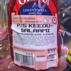 OTEPÄÄ LIHATÖÖSTUS P/S Keedusalaami 1kg