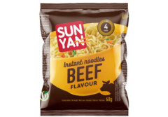 SUN YAN Instant noodles with beef flavor. 60g