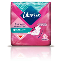 LIBRESSE Hig.paketai LIBRESSE INVISIBL.SUPER,8vnt 8pcs