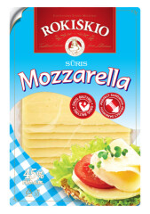 ROKIŠKIO Sūris "Rokiškio Mozzarella" 45% rieb. s.m., 150 g. riek. 150g