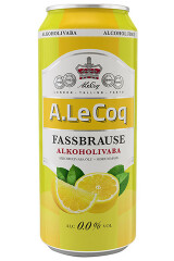A. LE COQ Alkoholivaba õlu Fassbrause Lemon 500ml