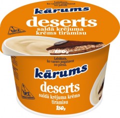 KARUMS Desertinis tiramisu skonio grietinėlės kremas karums 150g