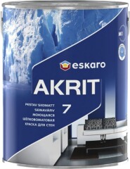 ESKARO Akriliniai sienų dažai ESKARO AKRIT 7, A bazė, šilko matiniai, 2,85 l 2,85l