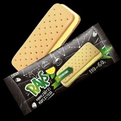 RAKS RAKS Lemon cream ice cream with bisquits 0,06kg