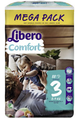 LIBERO MÄHKM.LIBERO BABY SOFT MIDI 5-8KG(88TK) 88pcs