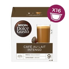 NESCAFE Kavos kapsulė CAFE AU LAIT INTENSO, 16pcs