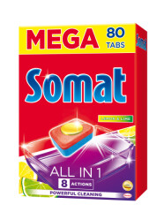 SOMAT Somat All in One 80 Lemon tabs 80pcs