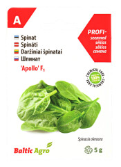 BALTIC AGRO Spinach Seeds 'Apollo' F1 5 g 1pcs