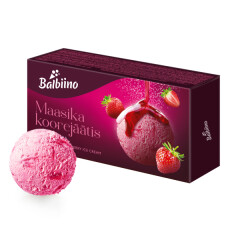 BALBIINO Lactose free strawberry cream ice cream 0,48kg